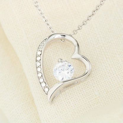 Cubic Zirconia Heart Pendant Necklace